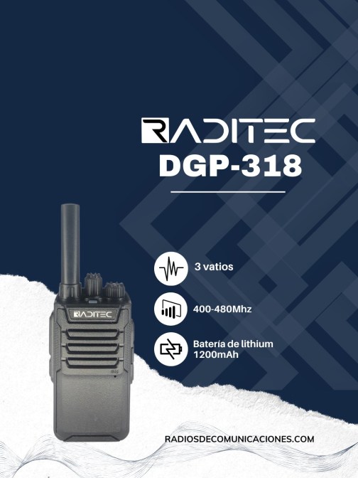 Radio de Comunicación - Raditec -Dgp-318